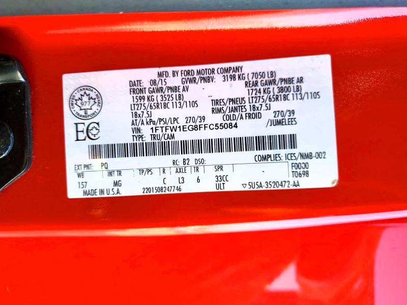 2015 Ford F150 Supercrew
