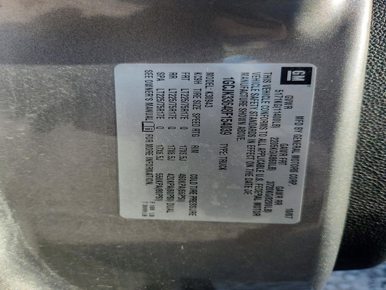 2008 Chevrolet Silverado K3500