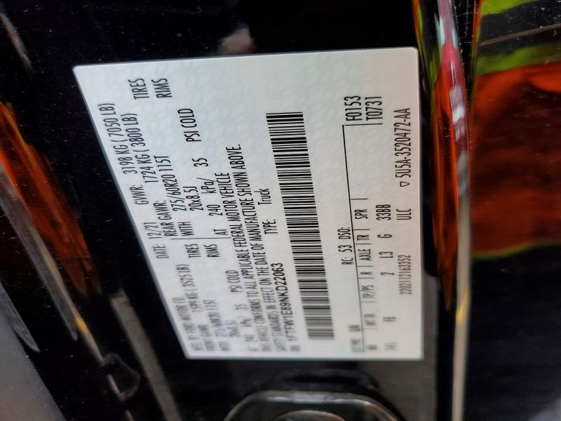2022 Ford F150 Supercrew
