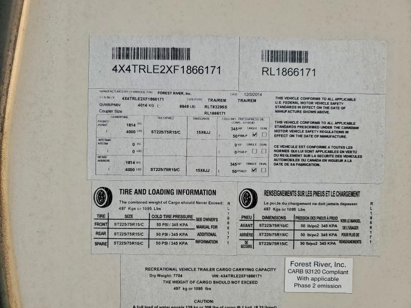 2015 Foresriver Rockwood 2