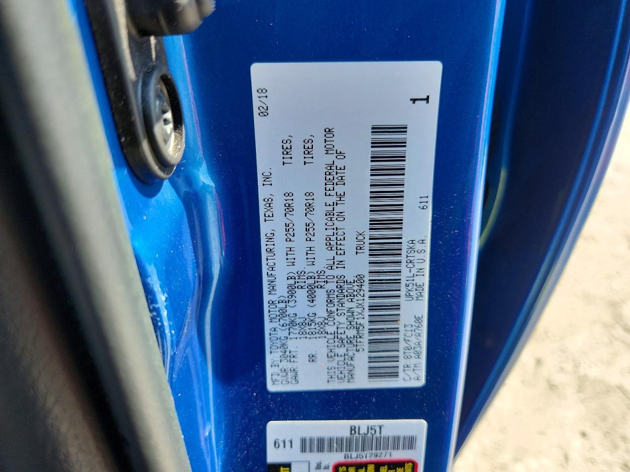 2018 Toyota Tundra SR5
