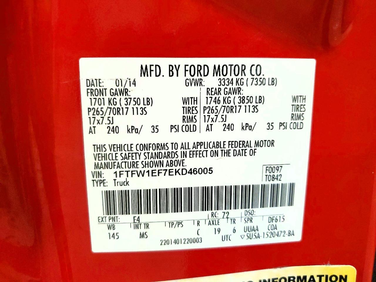 2014 Ford F150 Supercrew