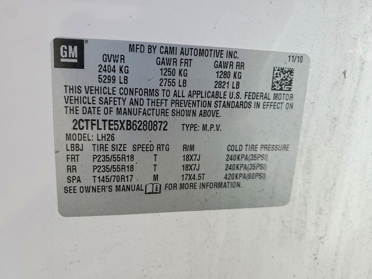 2011 GMC Terrain sle