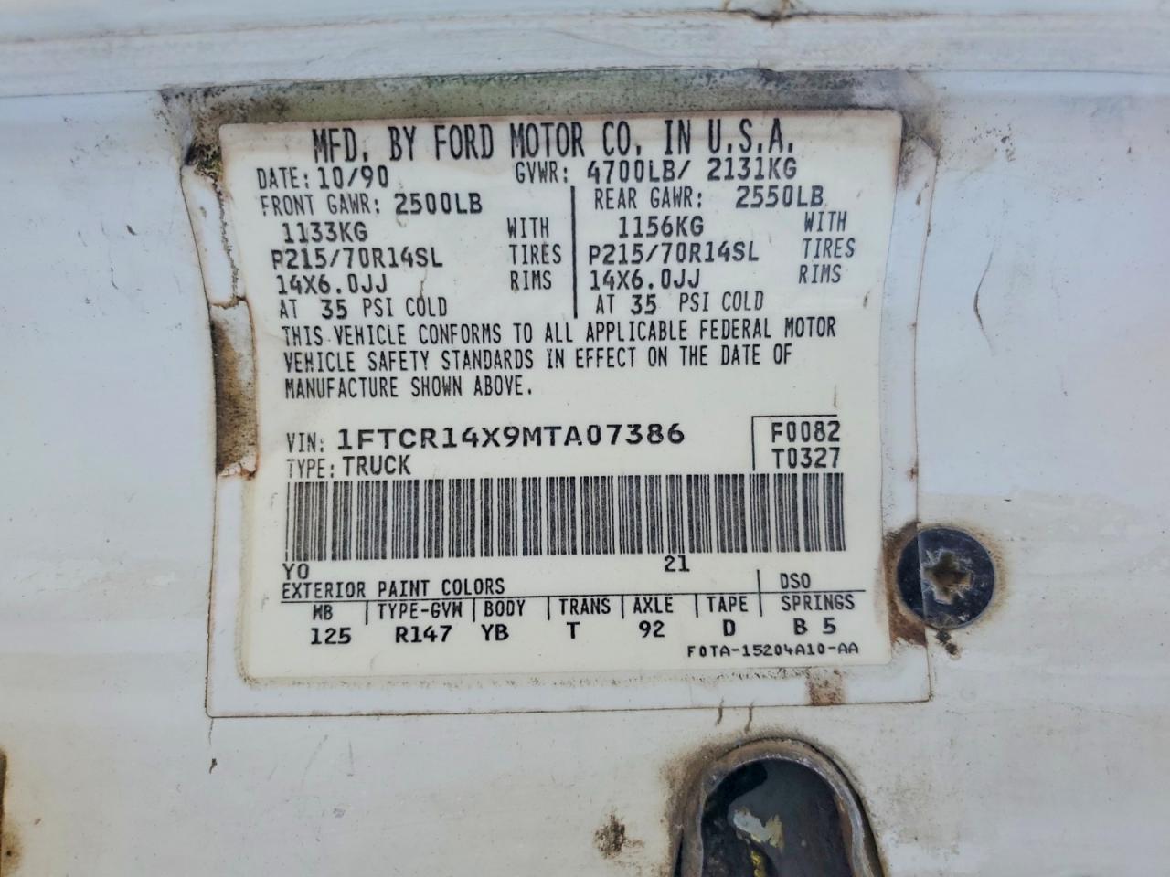 1991 Ford Ranger Super cab