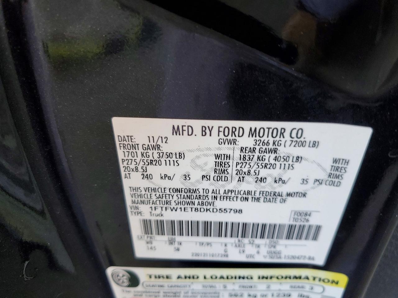 2013 Ford F150 Supercrew