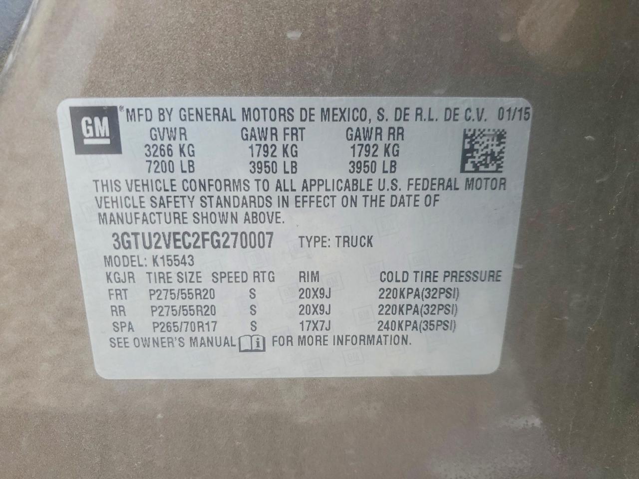 2015 GMC Sierra K1500 SLT