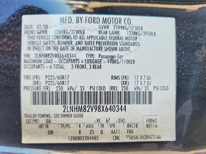 2008 Lincoln Town car Signature Limited