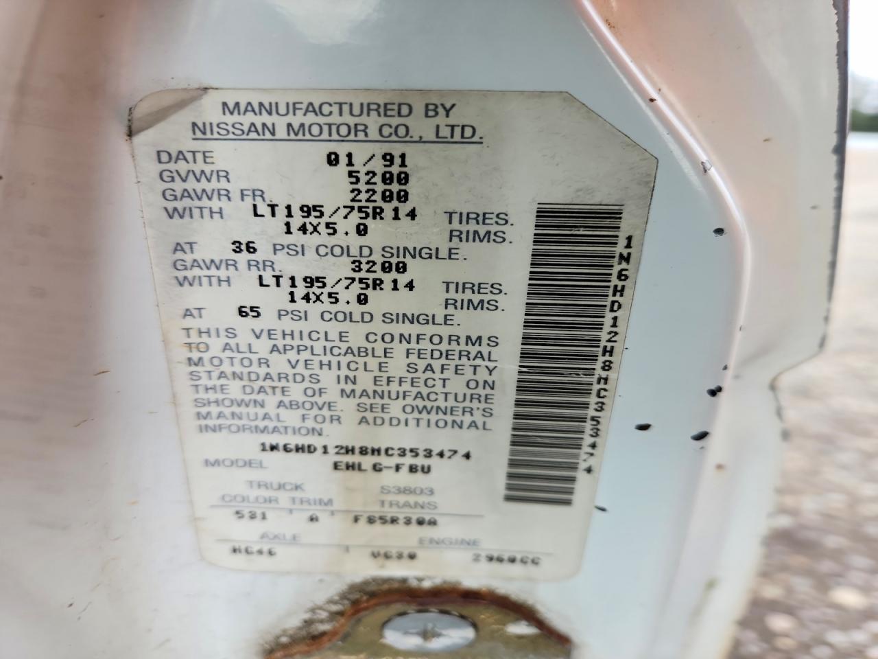 1991 Nissan Truck V6