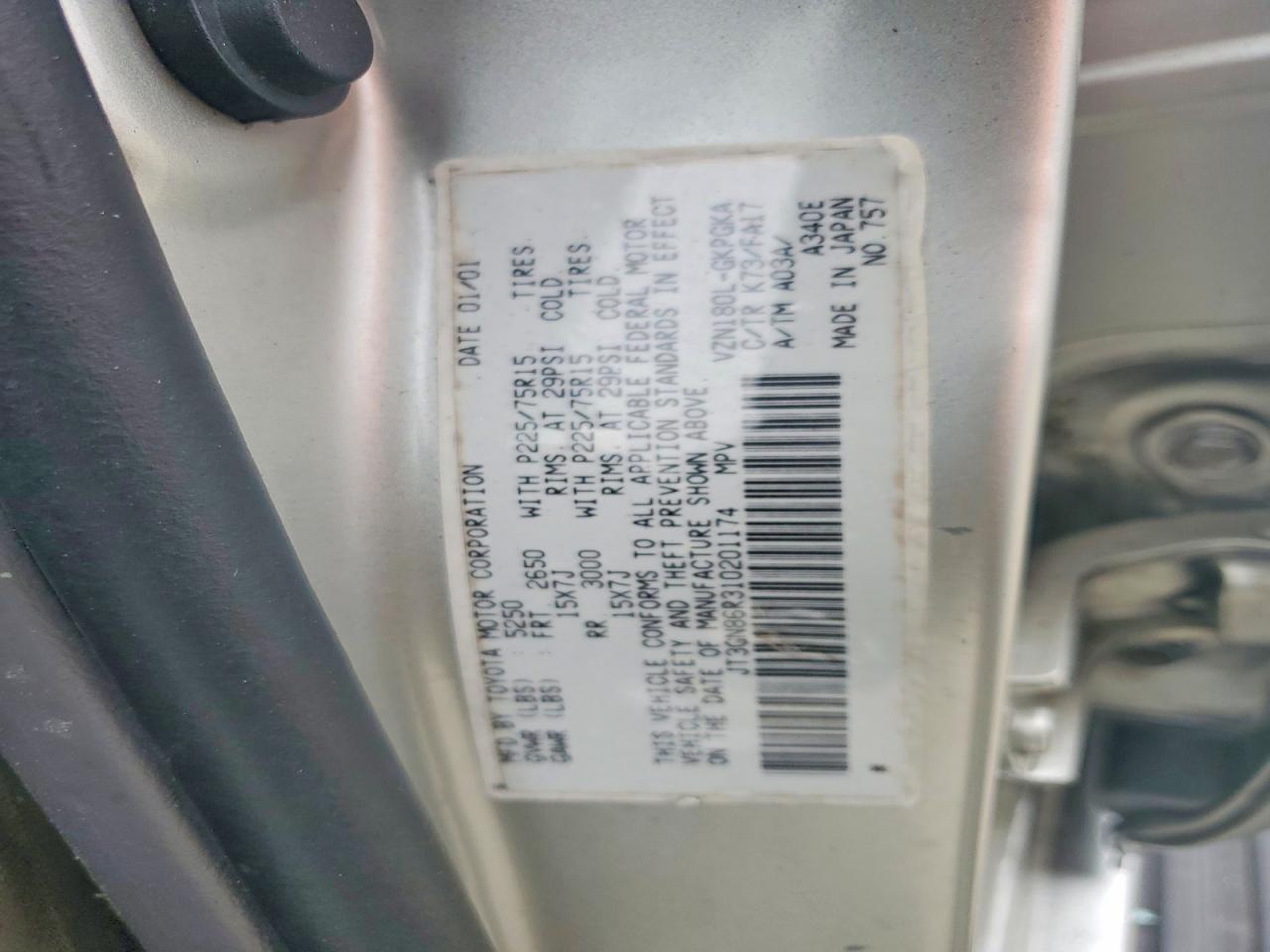 2001 Toyota 4runner SR5