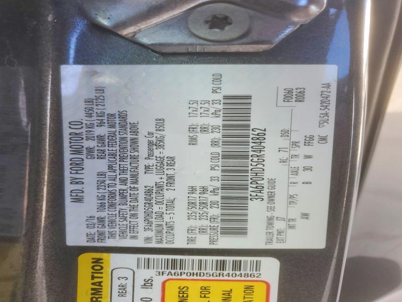 2016 Ford Fusion se