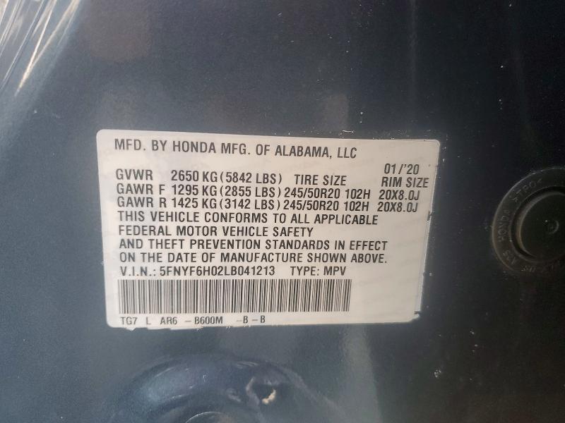 2020 Honda Pilot Elite