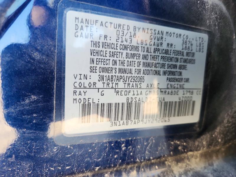 2018 Nissan Sentra sv