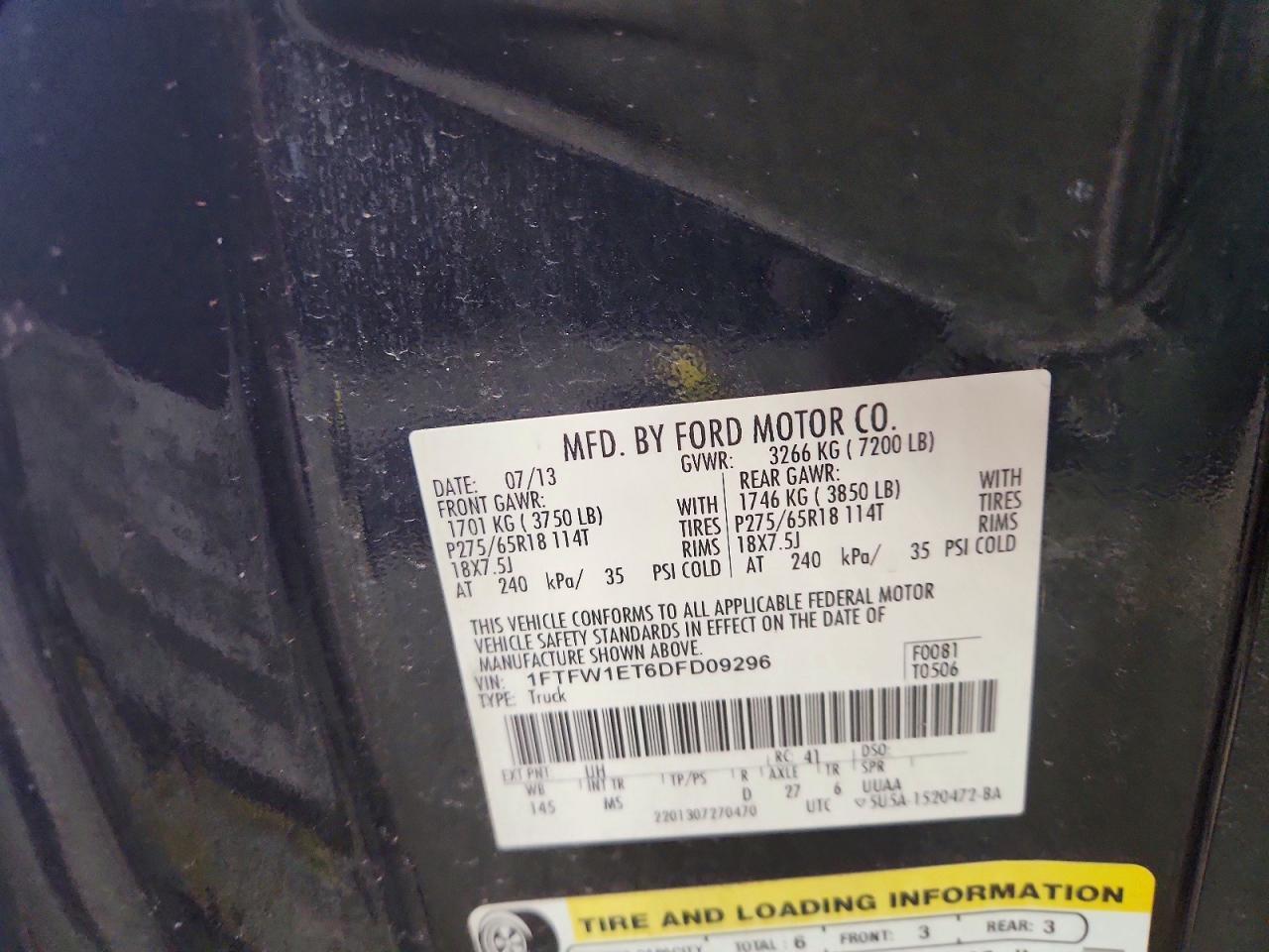 2013 Ford F150 Supercrew