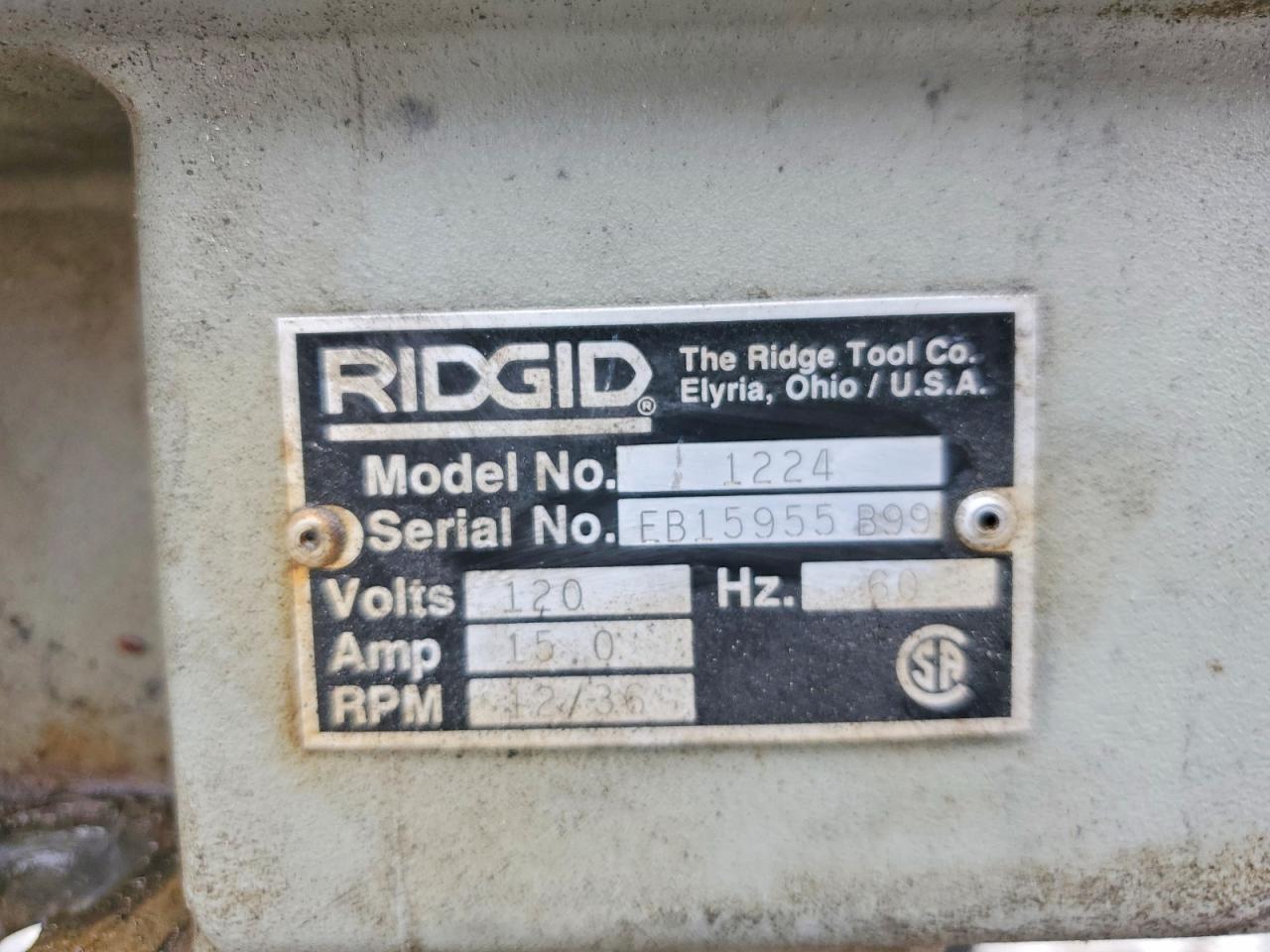 2015 Other Construction 2015 Other Ridgid 1224