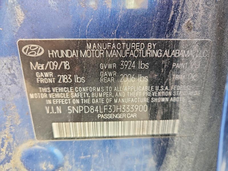 2018 Hyundai Elantra sel