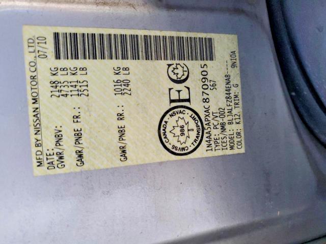 2010 Nissan Maxima 3.5 s