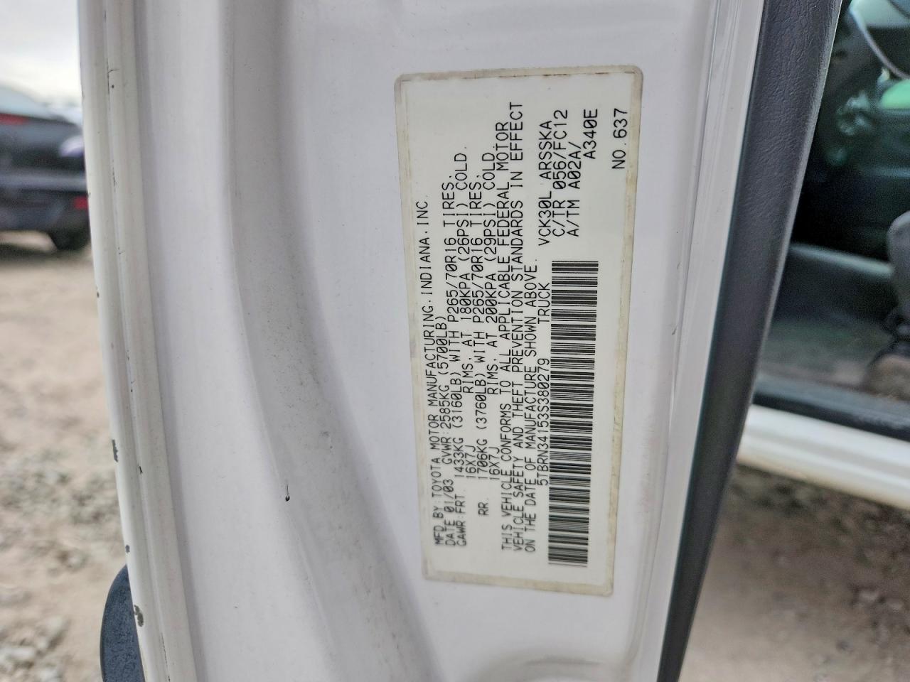 2003 Toyota Tundra SR5