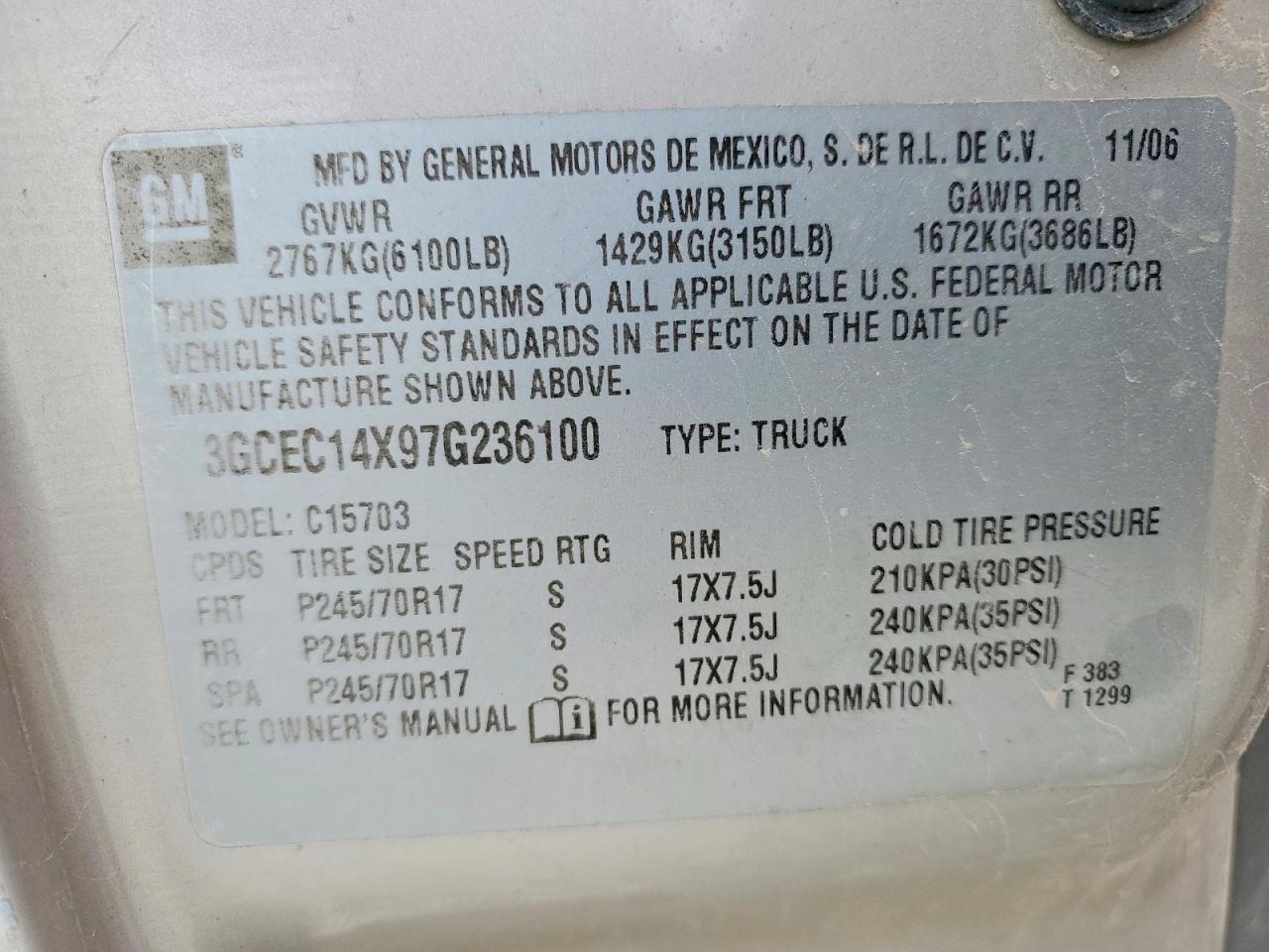 2007 Chevrolet Silverado C1500 Classic
