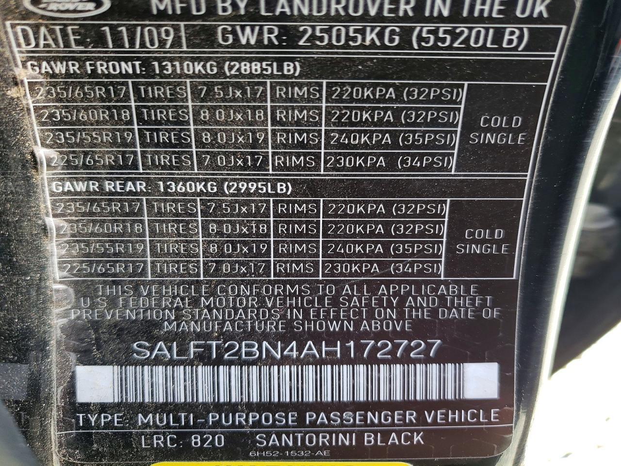 2010 Land Rover LR2 hse Technology