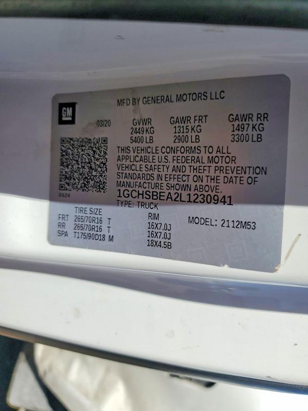 2020 Chev Colorado
