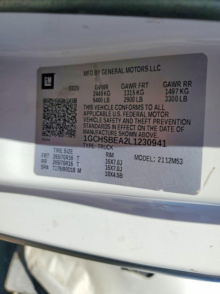 2020 Chev Colorado
