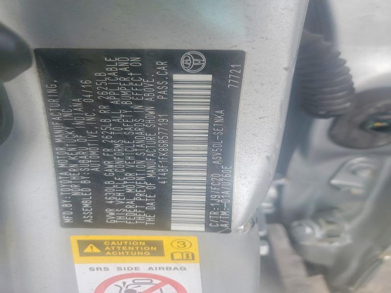 2016 Toyota Camry le