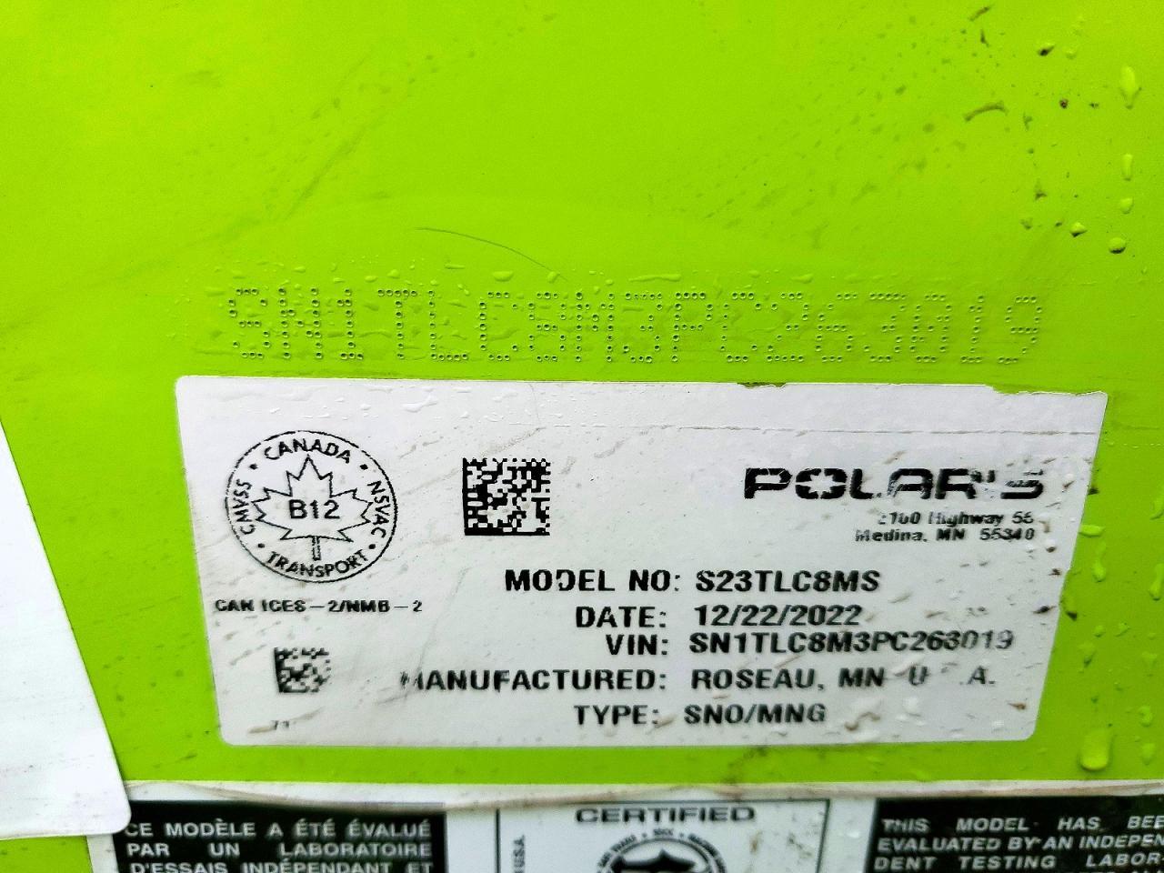 2023 Polaris Matryx Switchback Assault PKG