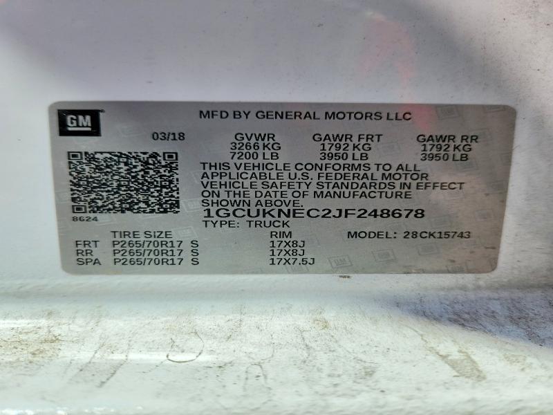 2018 Chevrolet Silverado K1500