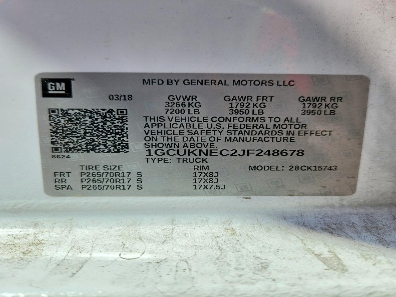 2018 Chevrolet Silverado K1500