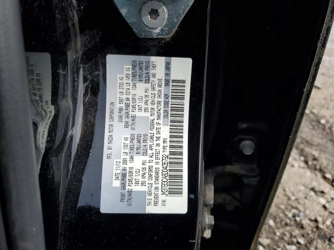 2013 Mazda Cx-9 Touring