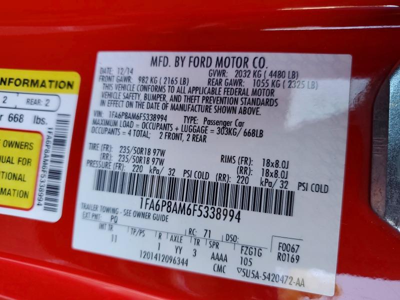 2015 Ford Mustang