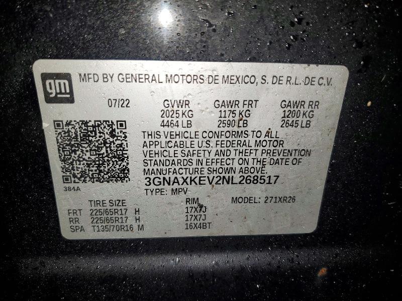 2022 Chevrolet Equinox lt