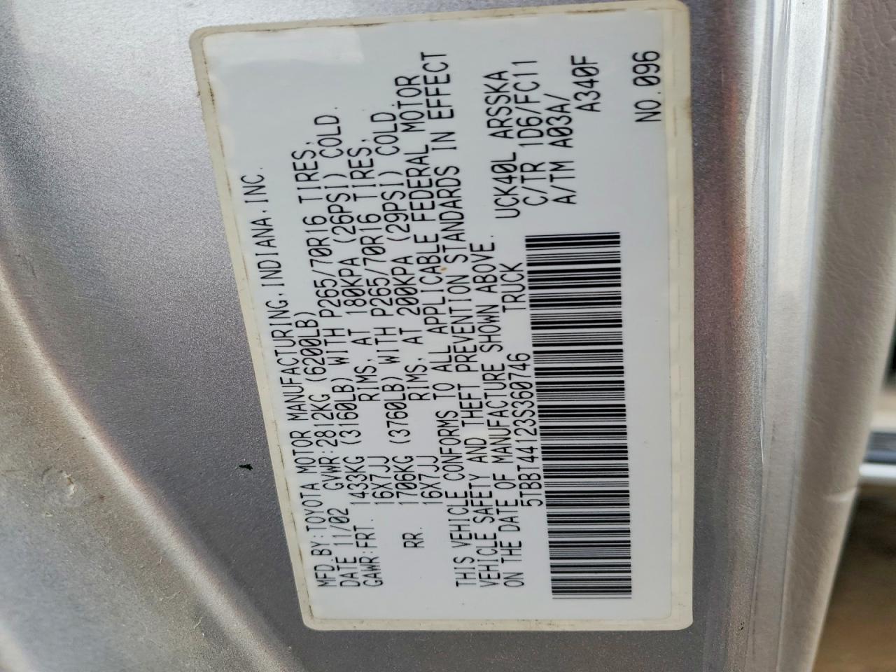2003 Toyota Tundra SR5