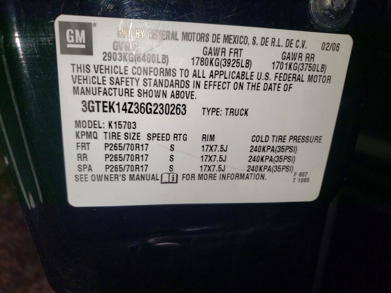 2006 GMC New Sierra K1500