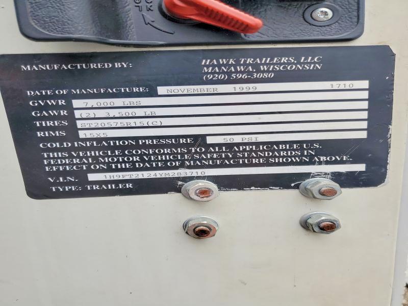 2000 Hawk Trailer Trailers