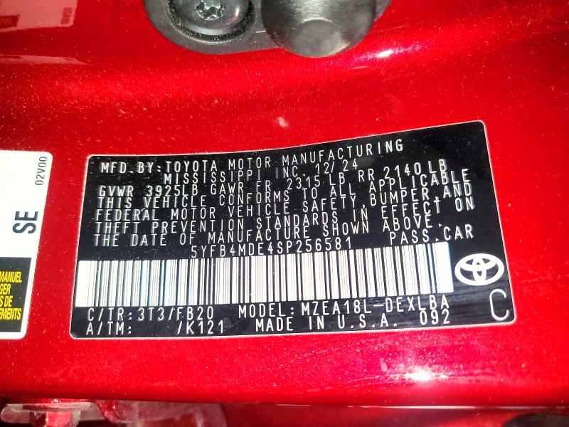 2025 Toyota Corolla le