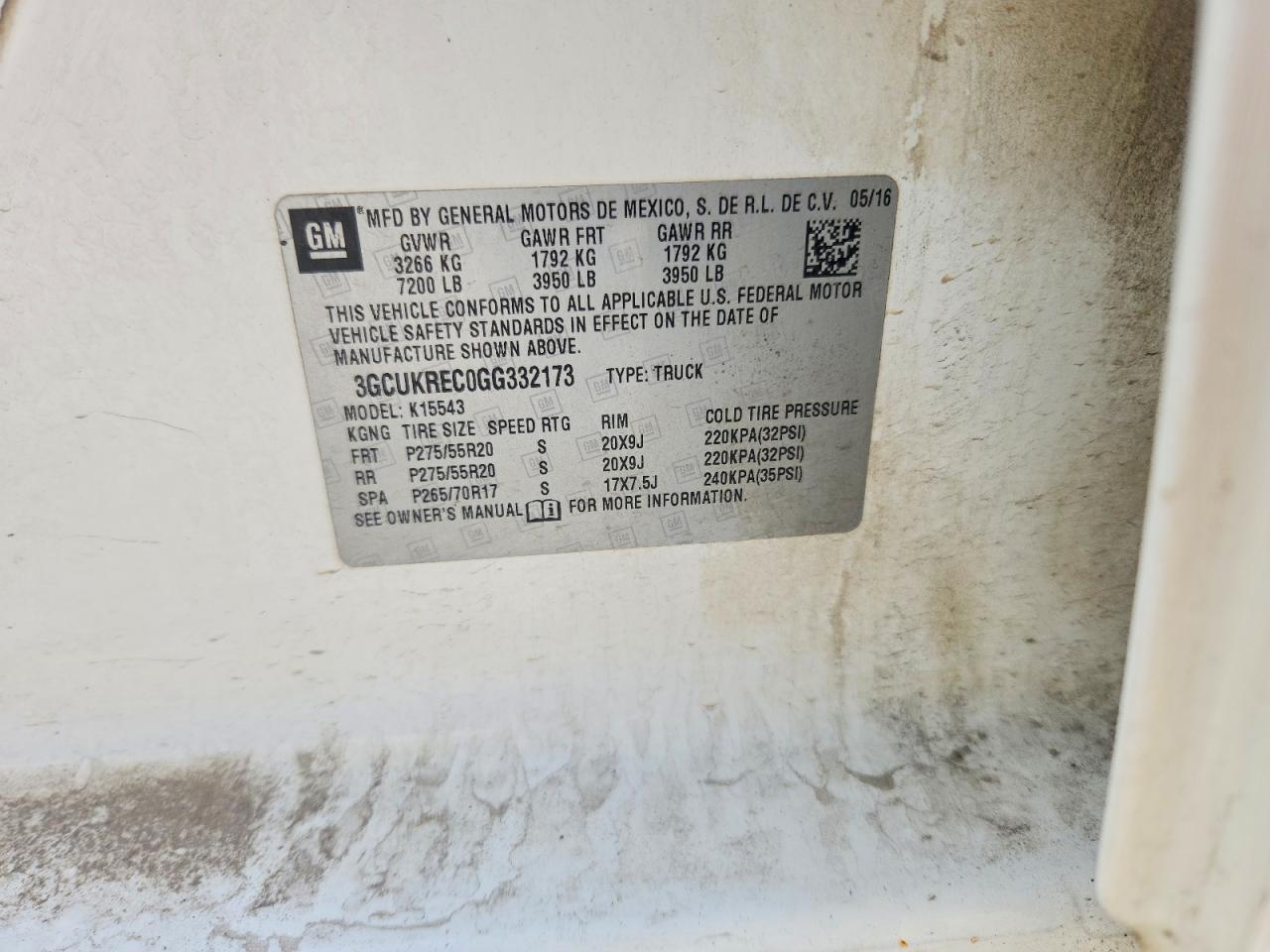 2016 Chevrolet Silverado K1500 LT