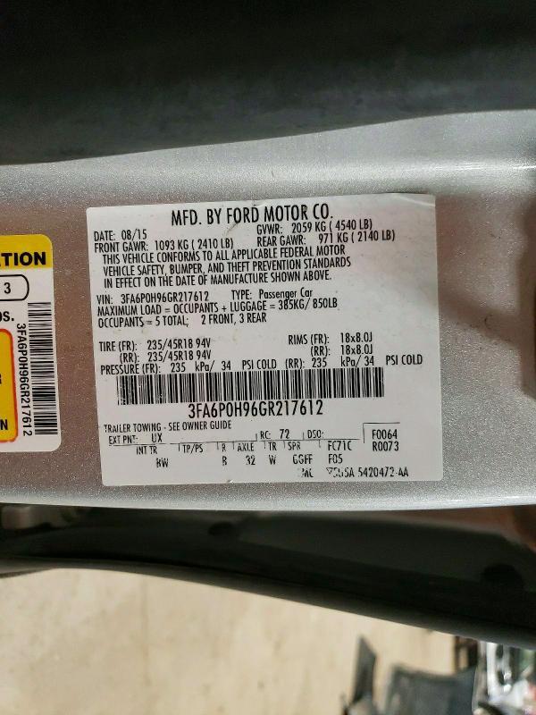 2016 Ford Fusion se