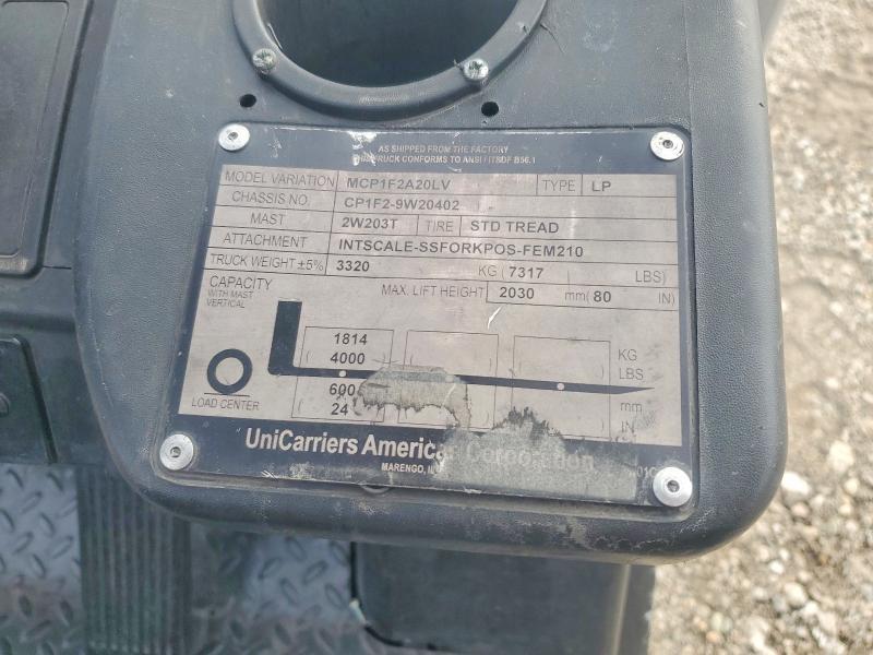 2015 Unicariers 2015 Nissan MCP1F2A20LV Forklift