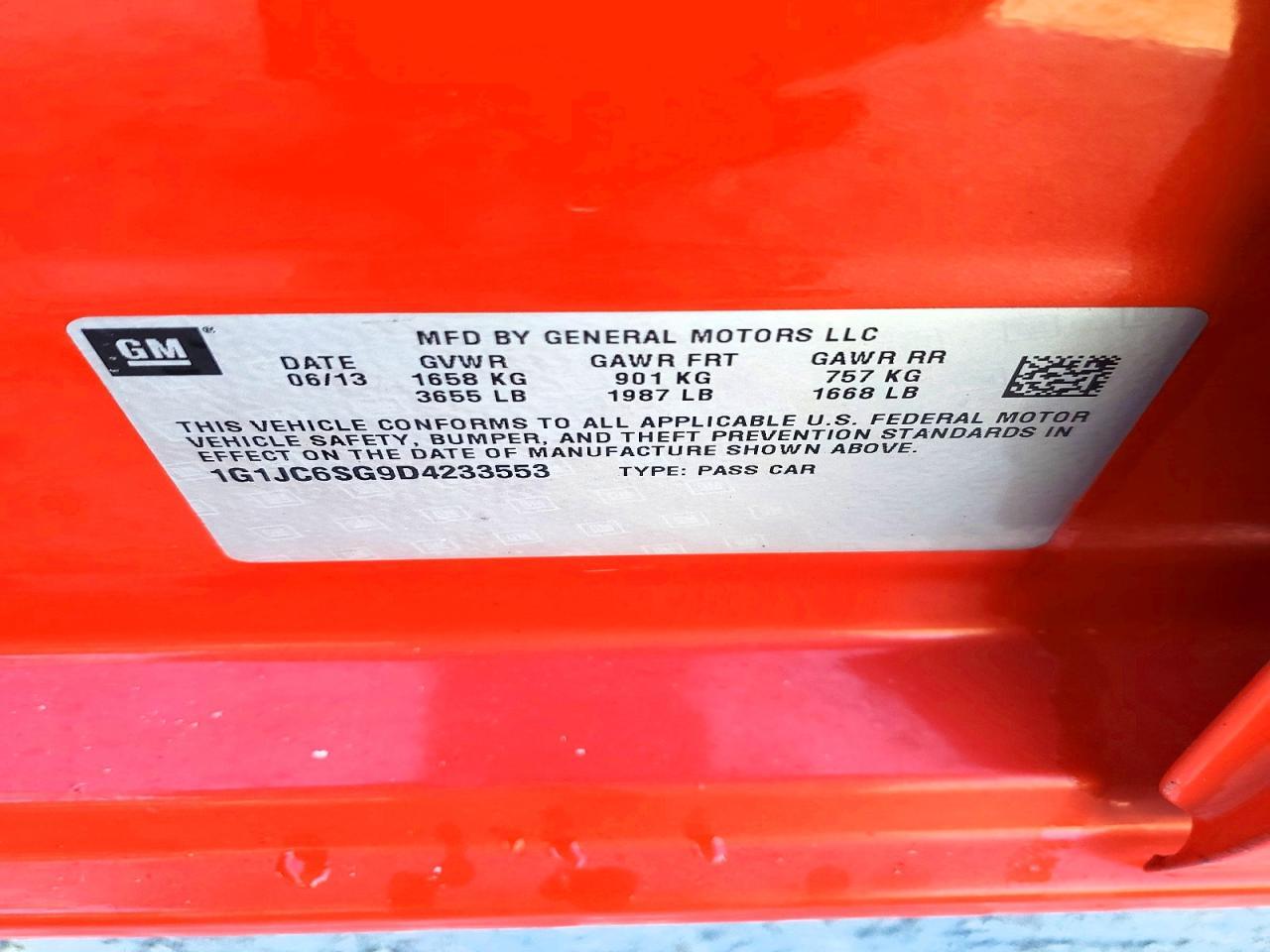 2013 Chevrolet Sonic lt