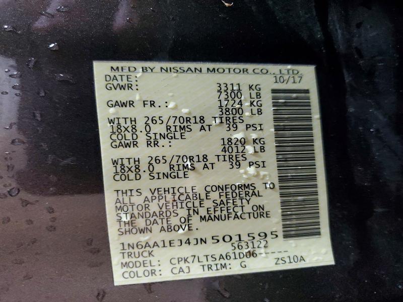 2018 Nissan Titan SV