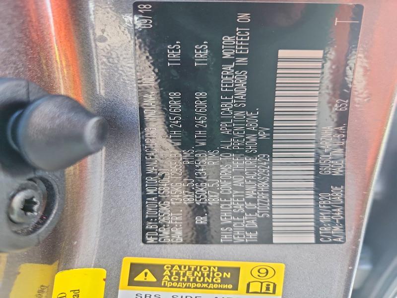 2019 Toyota Highlander le