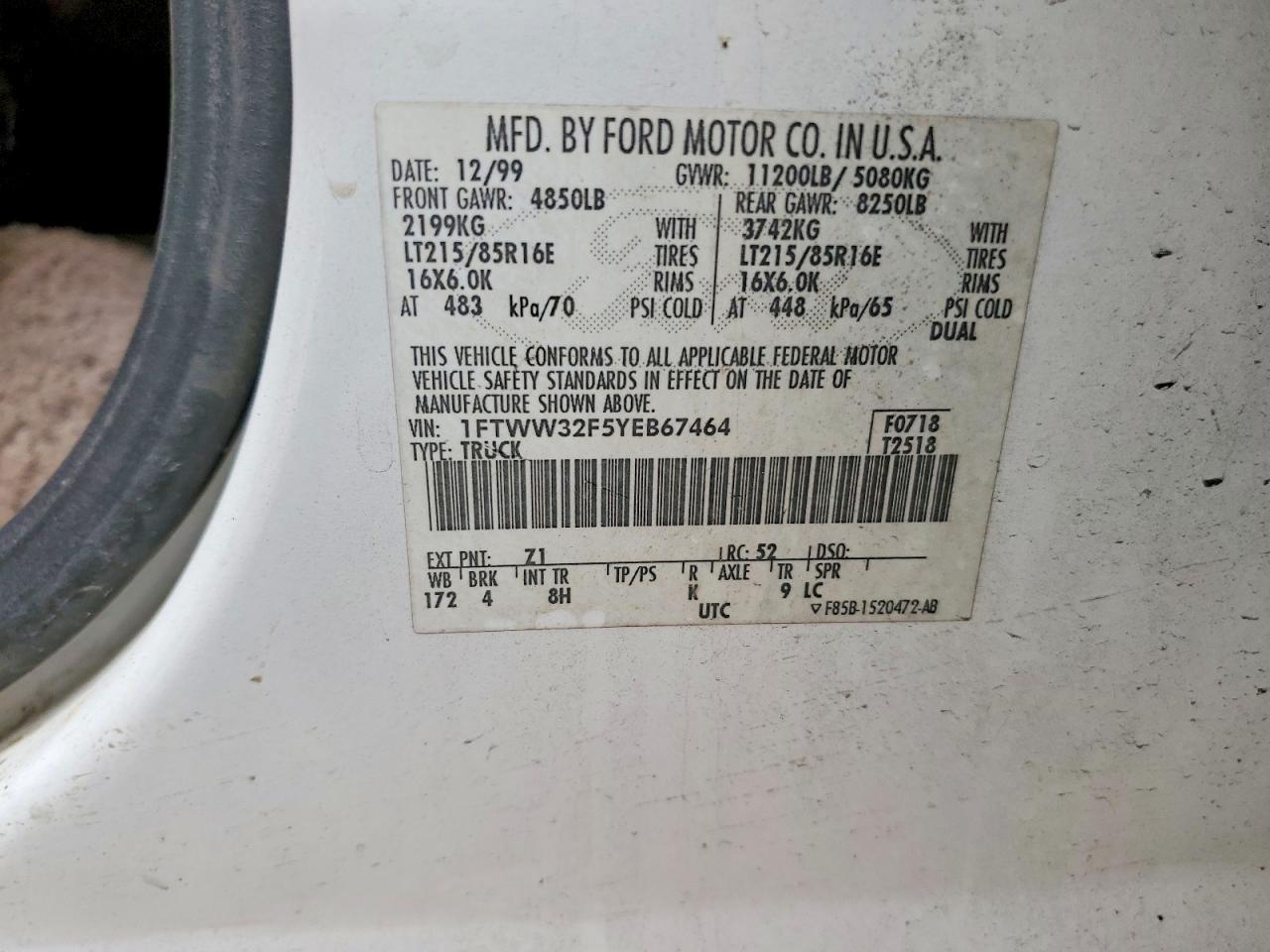 2000 Ford F350 Super Duty