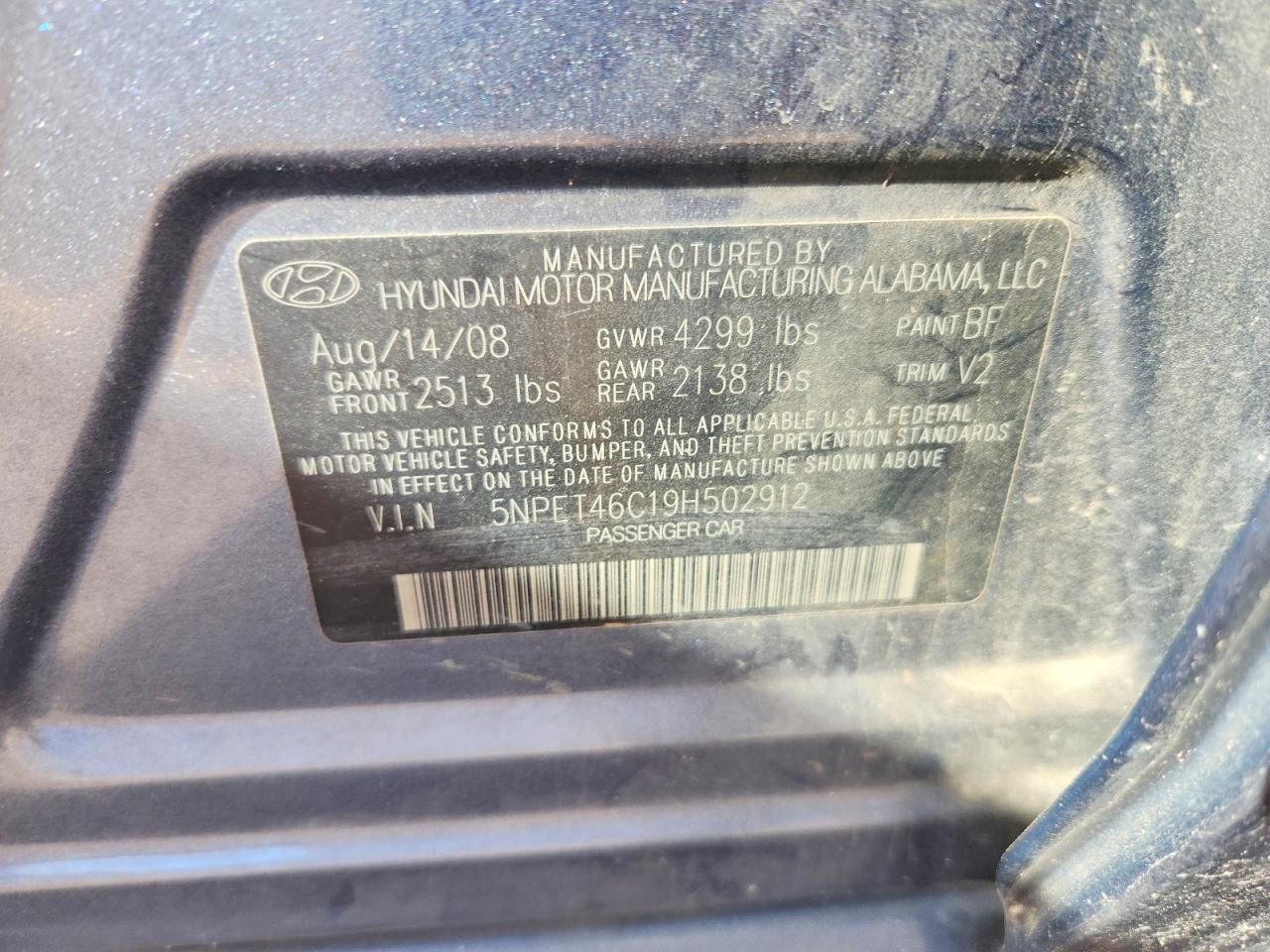 2009 Hyundai Sonata gls