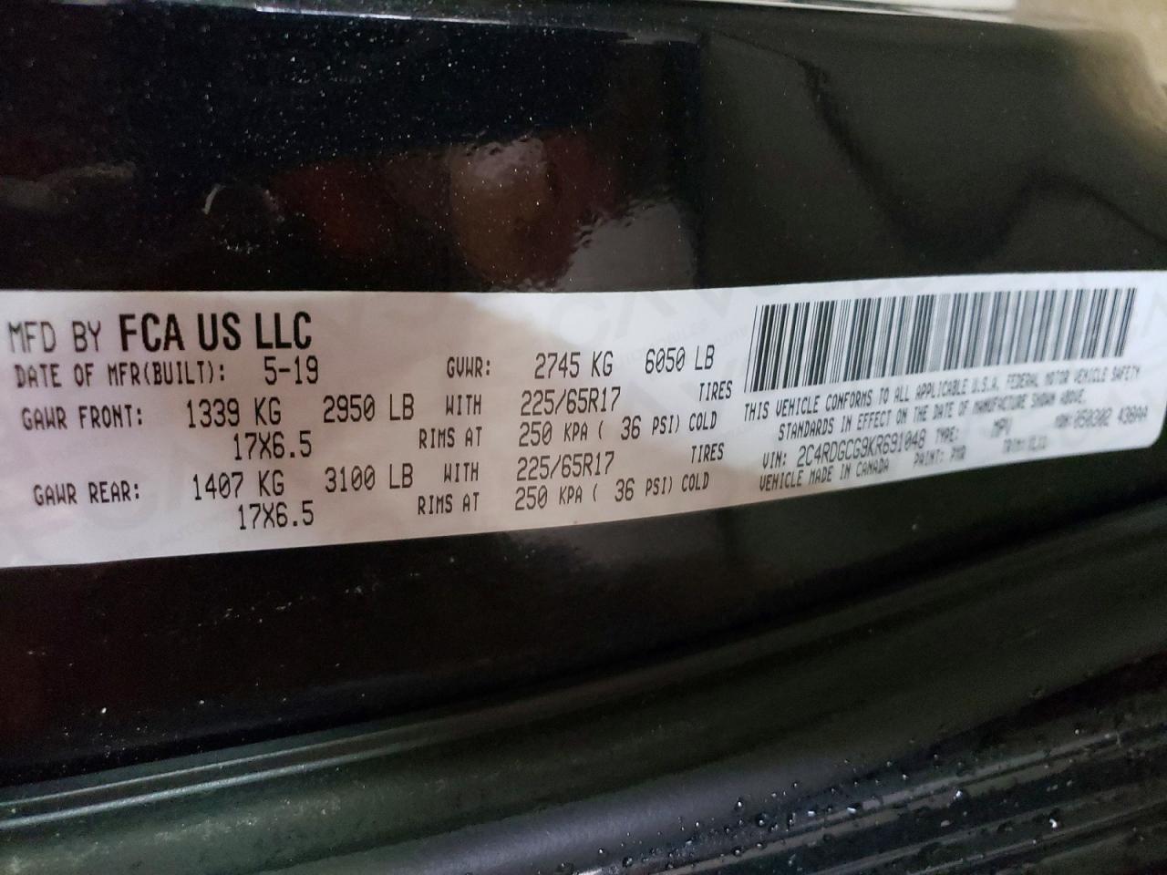 2019 Dodge Grand Caravan sxt