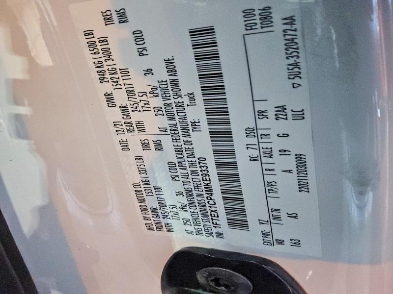 2021 Ford F150 Super Cab