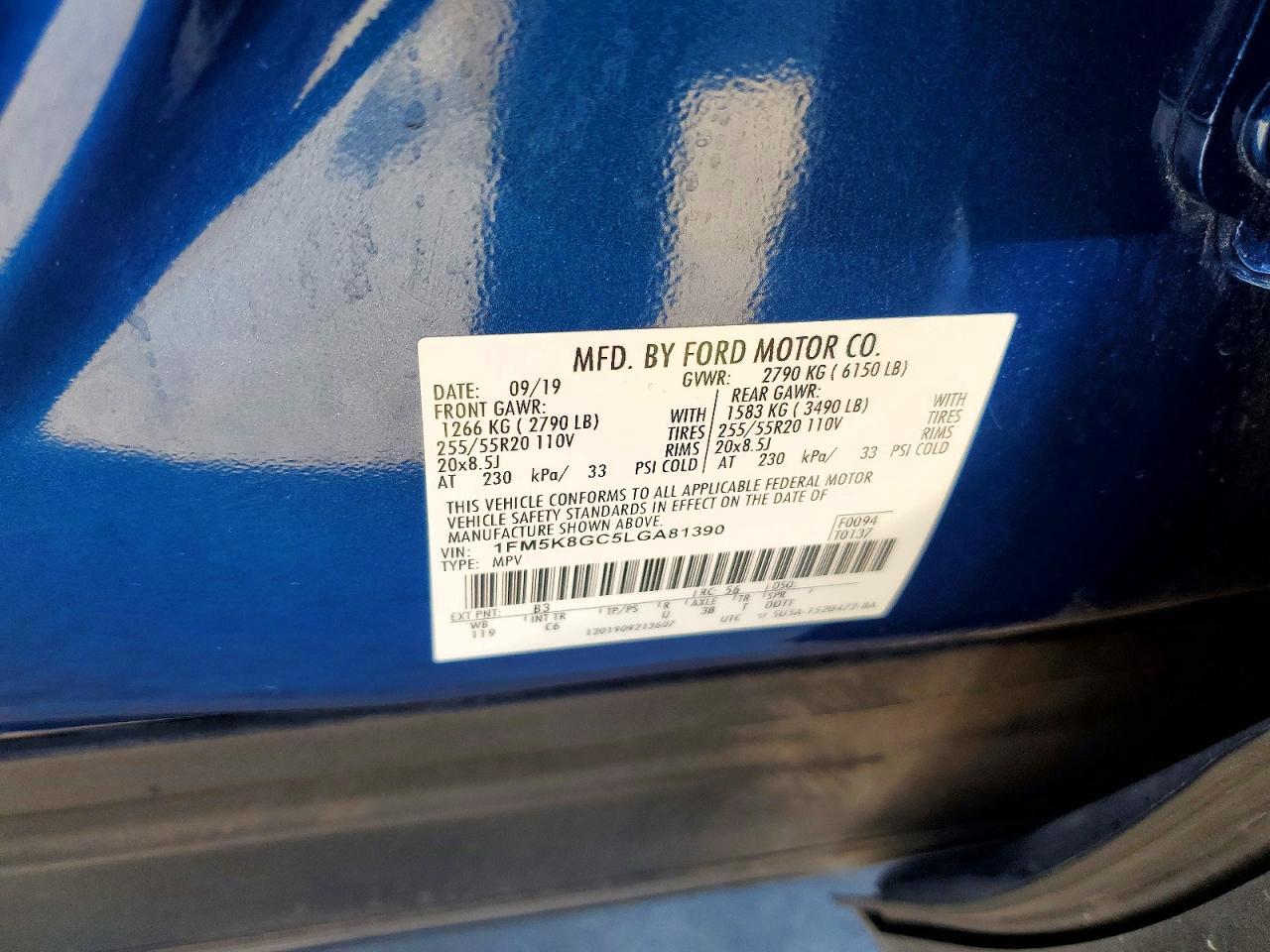 2020 Ford Explorer st