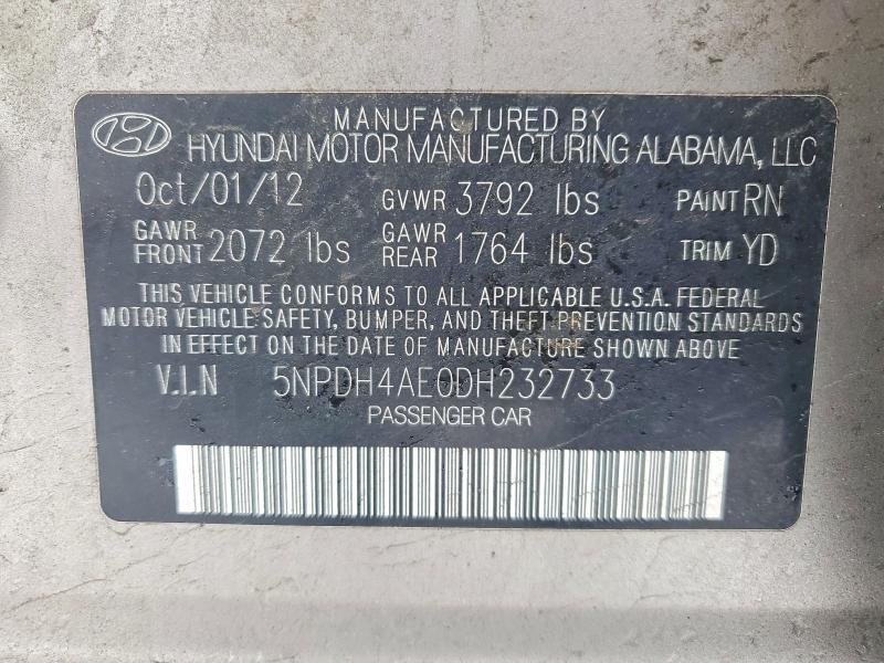 2013 Hyundai Elantra gls