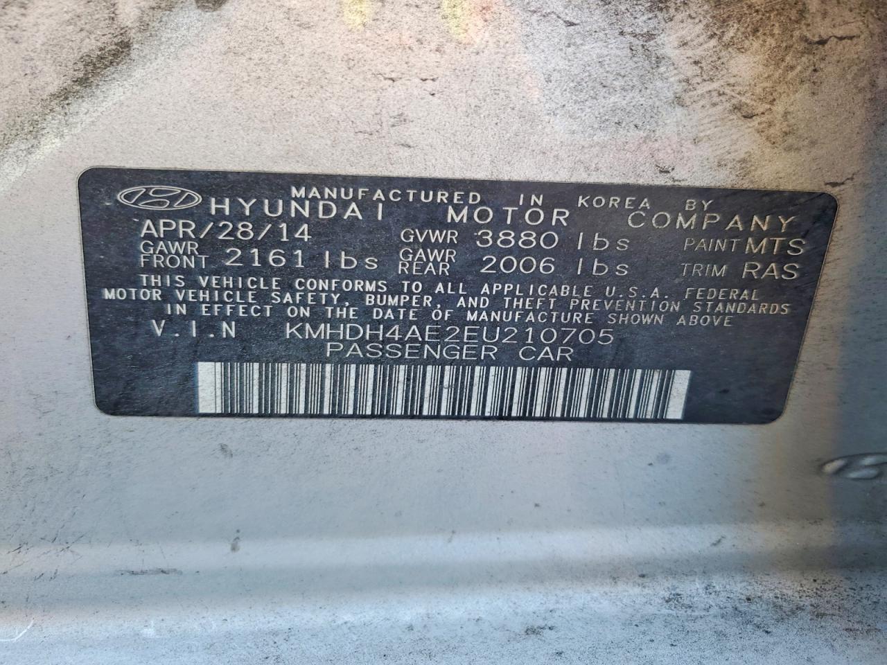 2014 Hyundai Elantra se