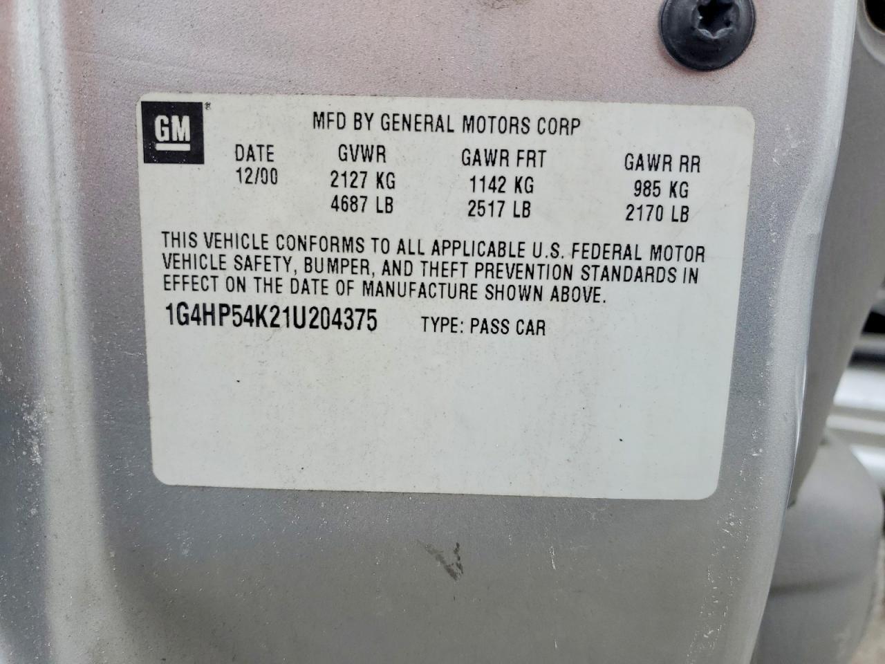 2001 Buick Lesabre Custom